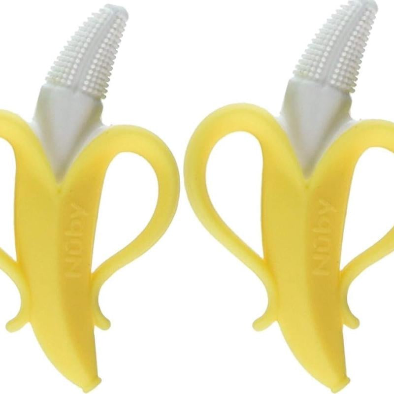 Baby Teething Toys Silicone Teethers, Banana Massaging Teether