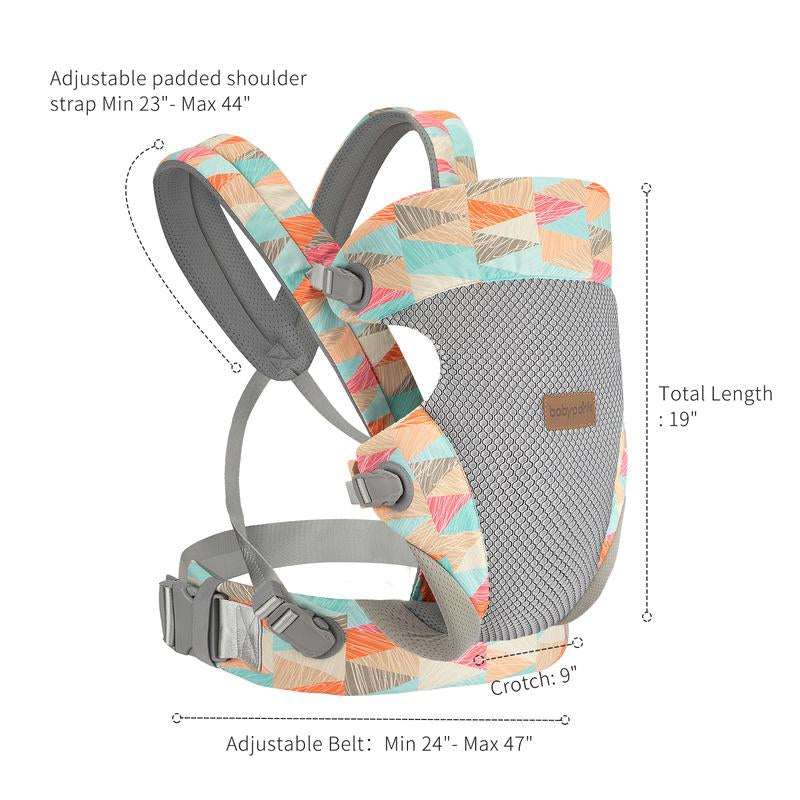 Baby Carrier Newborn to Toddler - Ergonomic(7.5-45Lbs),Cozy Baby Carrier，Enhanced Lumbar Support，Easily Adjustablelightweight & Breathable Child Carrier