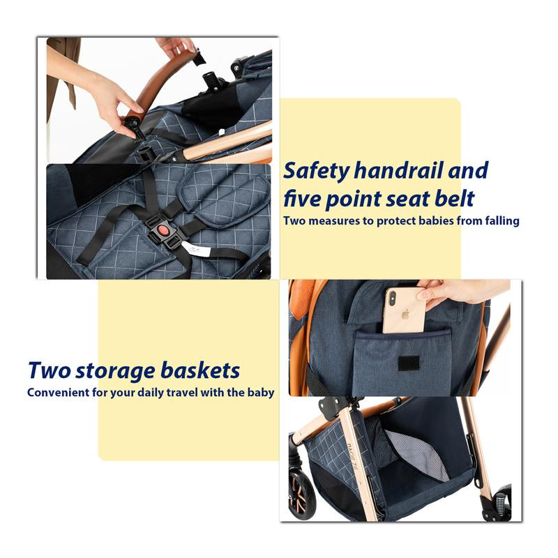 Baby Stroller 3 in 1 Stroller for Baby Car Lightweight Strollers Baby Carriage ISOFIX BASE Baby Travel Stroller Newborn Stroller