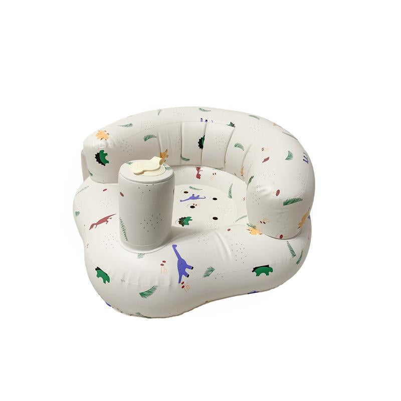 Inflatable Baby Seat 3+ Months, Built-In Air Pump Baby Seat for Kids, Toddler, Blow-Up Baby Chair with Back Support, Breathable Cover, Newborn Baby Essentials, Toddler Items, Baby Carrier Alternative, Baby Essentials & Baby Items