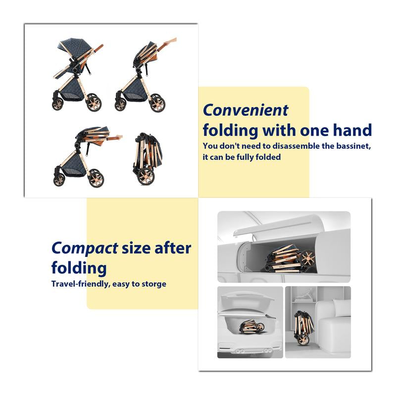 Baby Stroller 3 in 1 Stroller for Baby Car Lightweight Strollers Baby Carriage ISOFIX BASE Baby Travel Stroller Newborn Stroller