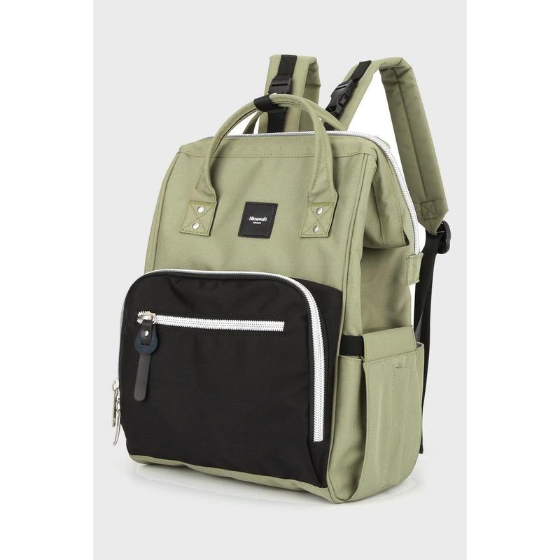 Himawari Waterproof Canvas Backpack Bag with Side Pockets - Large Size