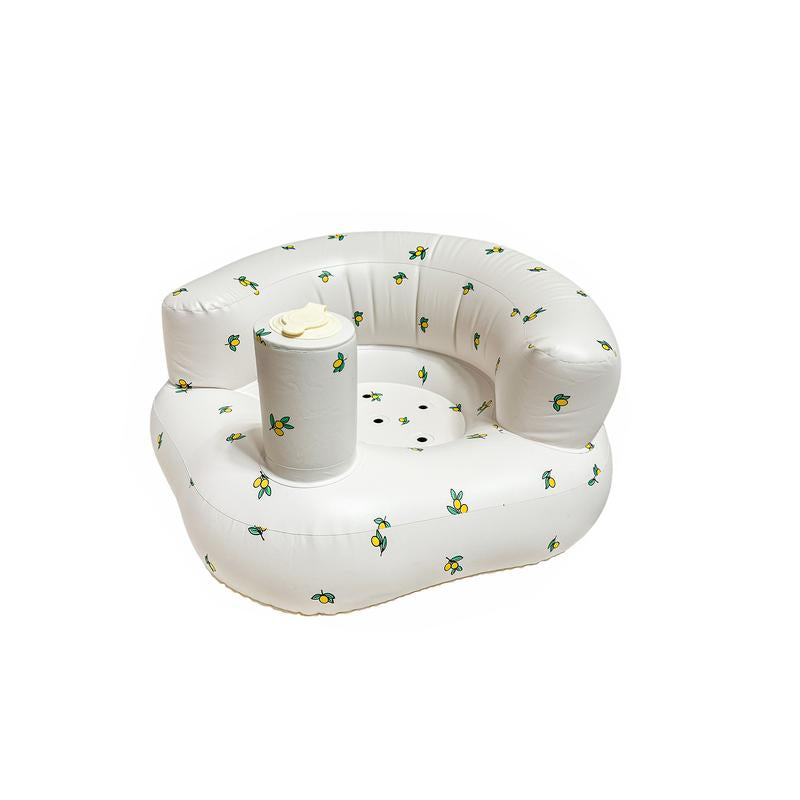 Inflatable Baby Seat 3+ Months, Built-In Air Pump Baby Seat for Kids, Toddler, Blow-Up Baby Chair with Back Support, Breathable Cover, Newborn Baby Essentials, Toddler Items, Baby Carrier Alternative, Baby Essentials & Baby Items