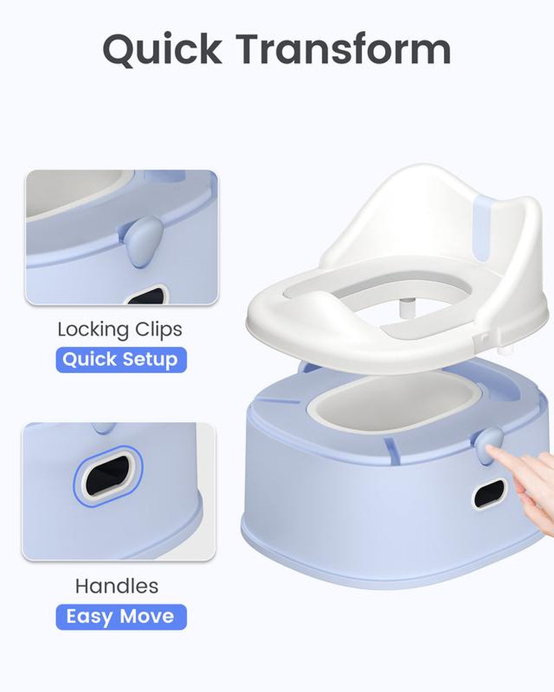 3-In-1 Toddler Potty Training Toilet for Boys and Girls Multi-Use Baby Potty Chair for Toddlers 1-3 Training Potty Seat Toddler Toilet Baby Potty Training Seat with Step Stool