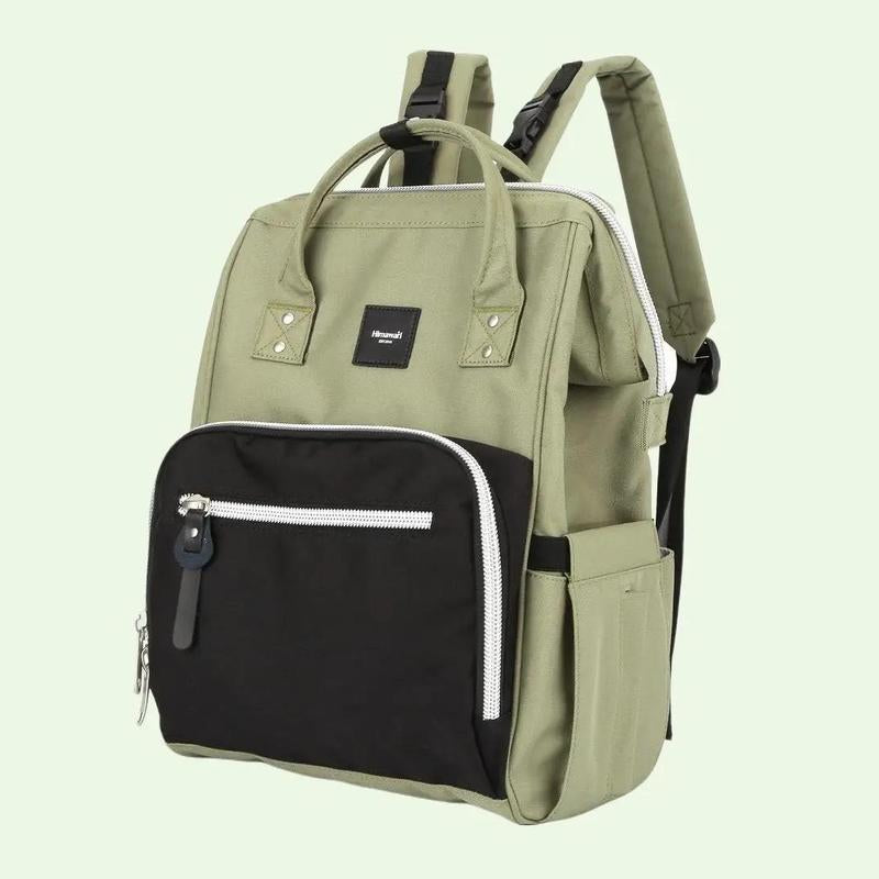 Himawari Waterproof Canvas Backpack Bag with Side Pockets - Large Size