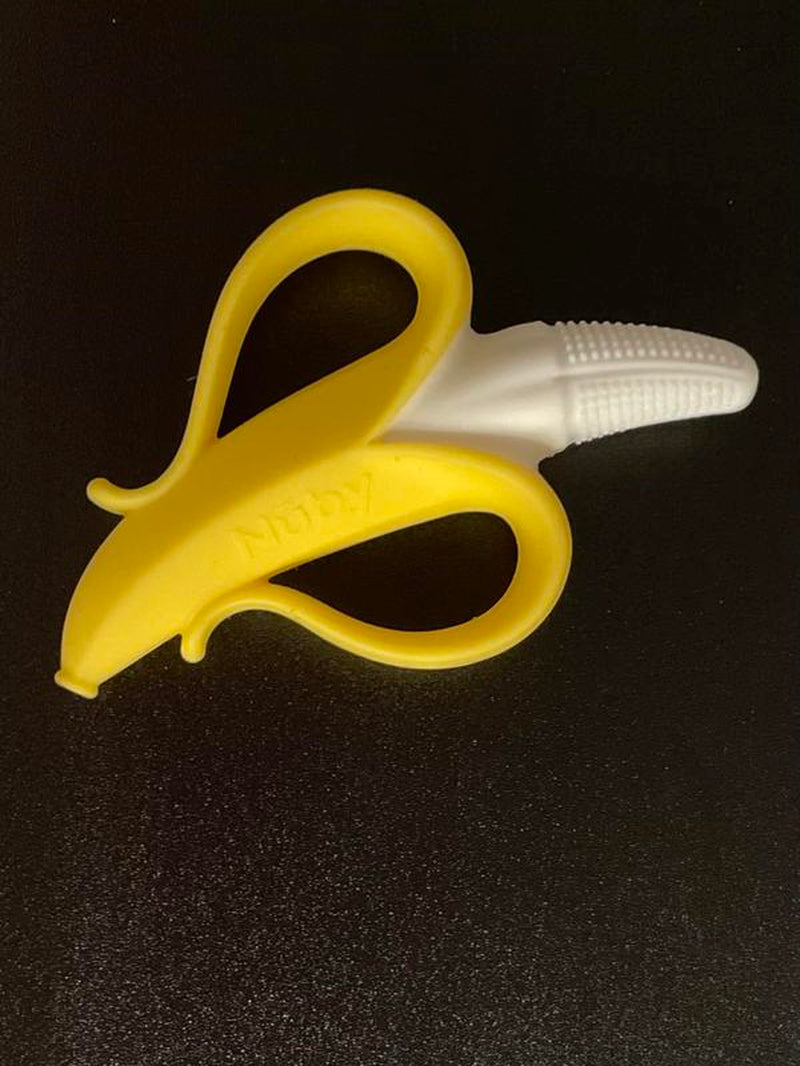 Baby Teething Toys Silicone Teethers, Banana Massaging Teether
