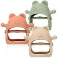 3 Pack Baby Teething Toys 3 Months+, Silicone Teething Mitten Anti-Drop Wrist Hand Teether, Baby Chew Toys for Sucking Needs