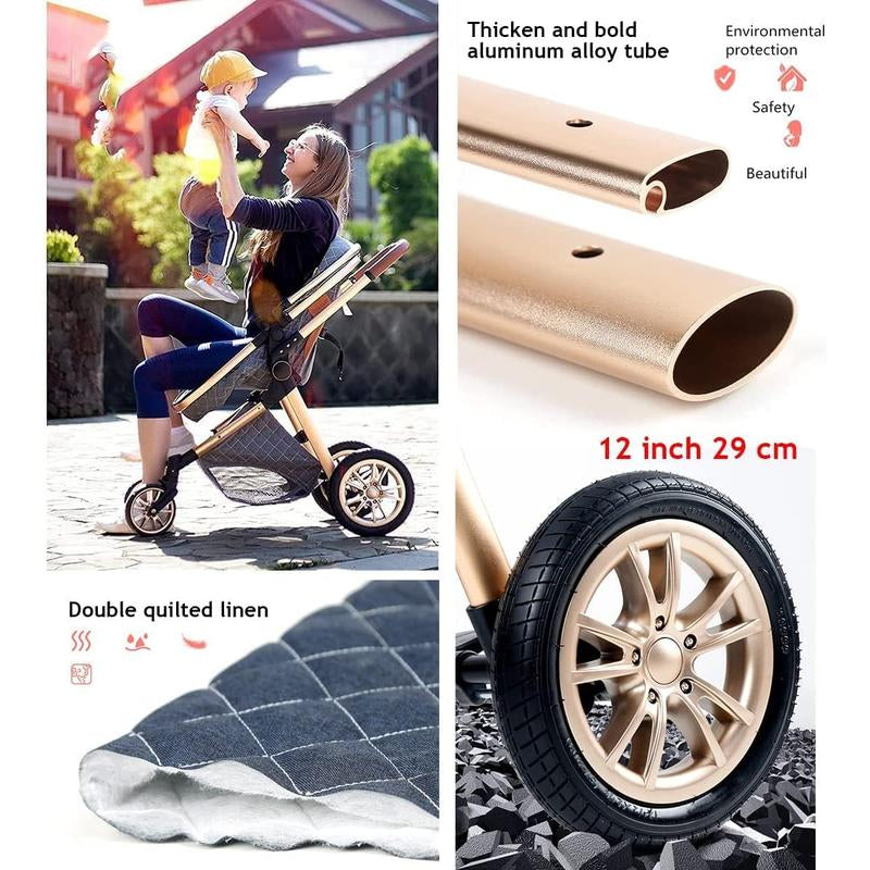 Baby Stroller 3 in 1 Baby Car Light Strollers Baby Carriage Stroller for the Baby Cribs Car Safety Seats for Child with Car Base