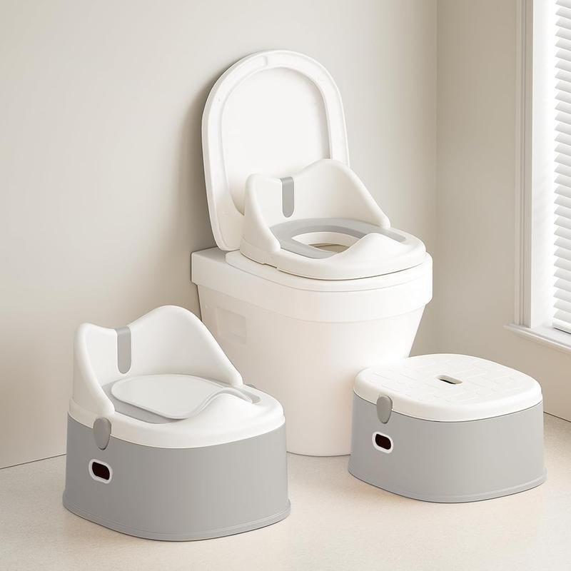 3-In-1 Toddler Potty Training Toilet for Boys and Girls Multi-Use Baby Potty Chair for Toddlers 1-3 Training Potty Seat Toddler Toilet Baby Potty Training Seat with Step Stool