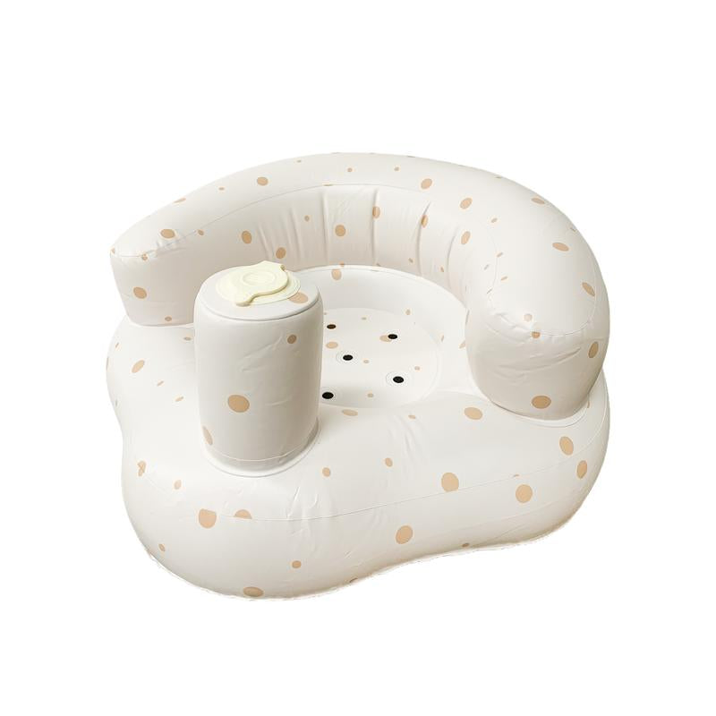 Inflatable Baby Seat 3+ Months, Built-In Air Pump Baby Seat for Kids, Toddler, Blow-Up Baby Chair with Back Support, Breathable Cover, Newborn Baby Essentials, Toddler Items, Baby Carrier Alternative, Baby Essentials & Baby Items