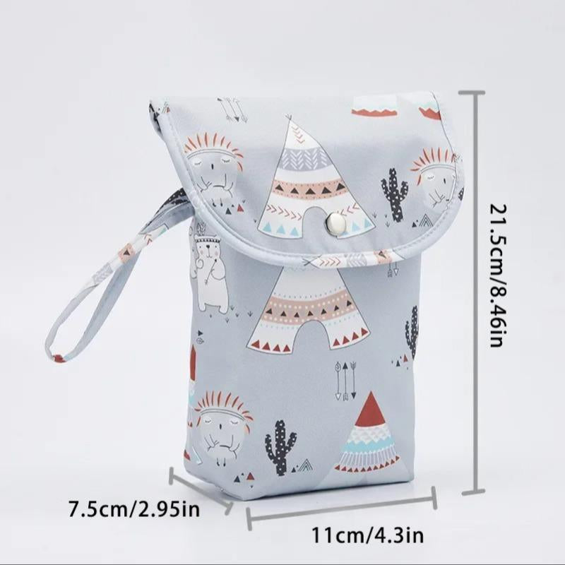 Waterproof Reusable Baby Diaper Bag, 1 Piece Large Capacity Diaper Storage Bag, Carrying Bag for Going Out, Travel Essentials for Infant, Hospital Bag Baby, Baby Essentials, Multifunctional Diaper Bag, Travel Diaper Tote