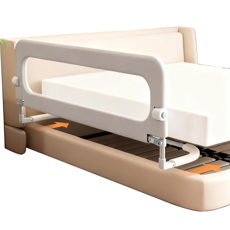 Baby Bed Rail Guard for Toddlers -47" Toddler Bed Rails for Twin, Full, Queen, King Bunk Size Bed Swing down Bedrail Extral Tall Child Safety Side Railing Guards for Kids