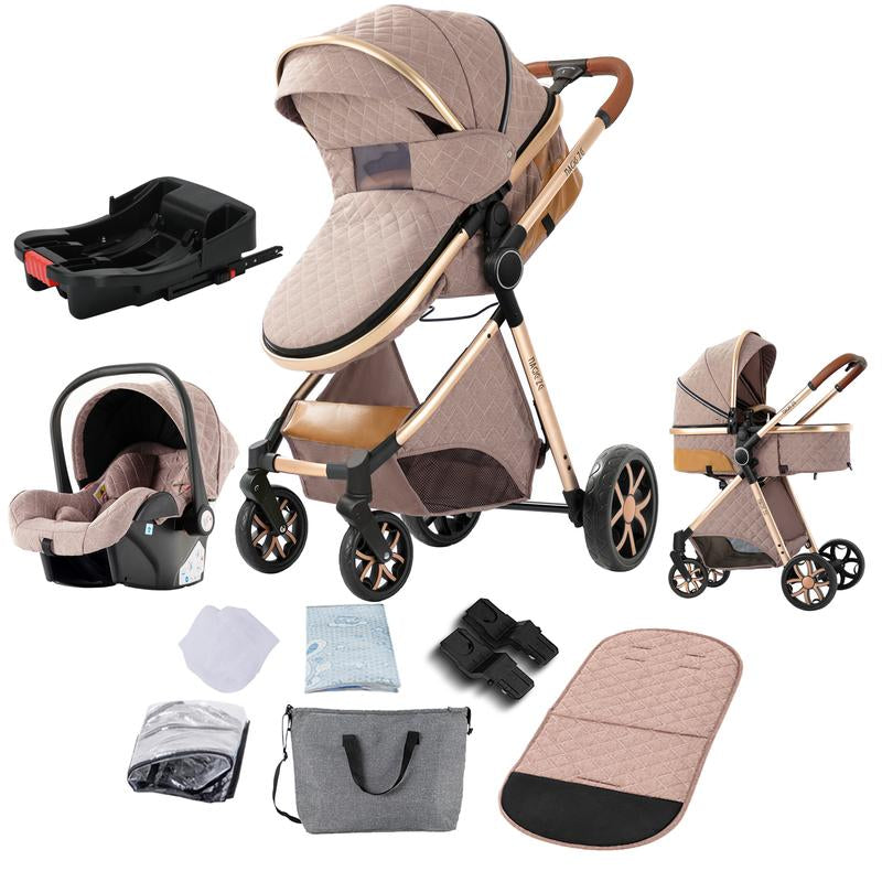 Baby Stroller 3 in 1 Stroller for Baby Car Lightweight Strollers Baby Carriage ISOFIX BASE Baby Travel Stroller Newborn Stroller