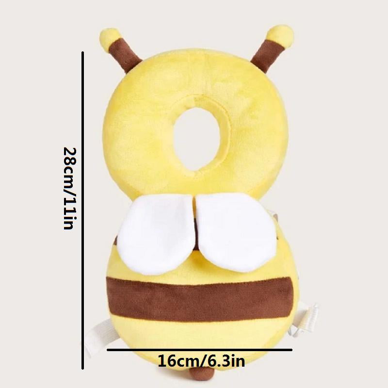 Cute Bee Design Baby Headrest Pillow, Breathable Baby Headrest Protective Pad, Baby Walking Headrest Pillow, Baby Travel Essentials
