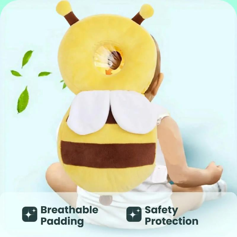 Cute Bee Design Baby Headrest Pillow, Breathable Baby Headrest Protective Pad, Baby Walking Headrest Pillow, Baby Travel Essentials