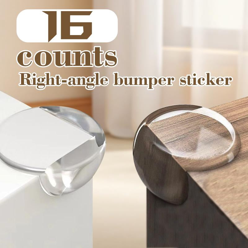 16 Counts Proofing Corner Protector, Clear Furniture Table Corner Safety Cushion, round Proof Bumper for Covering Sharp Furniture Edges
