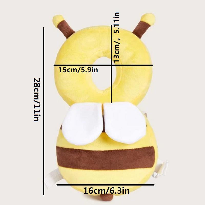 Cute Bee Design Baby Headrest Pillow, Breathable Baby Headrest Protective Pad, Baby Walking Headrest Pillow, Baby Travel Essentials