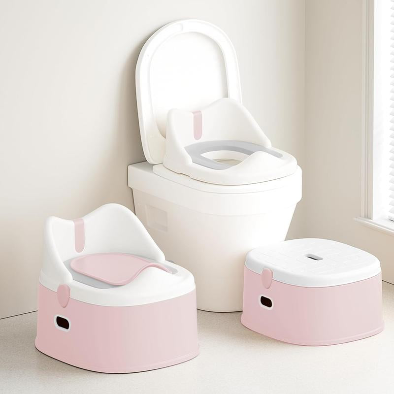 3-In-1 Toddler Potty Training Toilet for Boys and Girls Multi-Use Baby Potty Chair for Toddlers 1-3 Training Potty Seat Toddler Toilet Baby Potty Training Seat with Step Stool