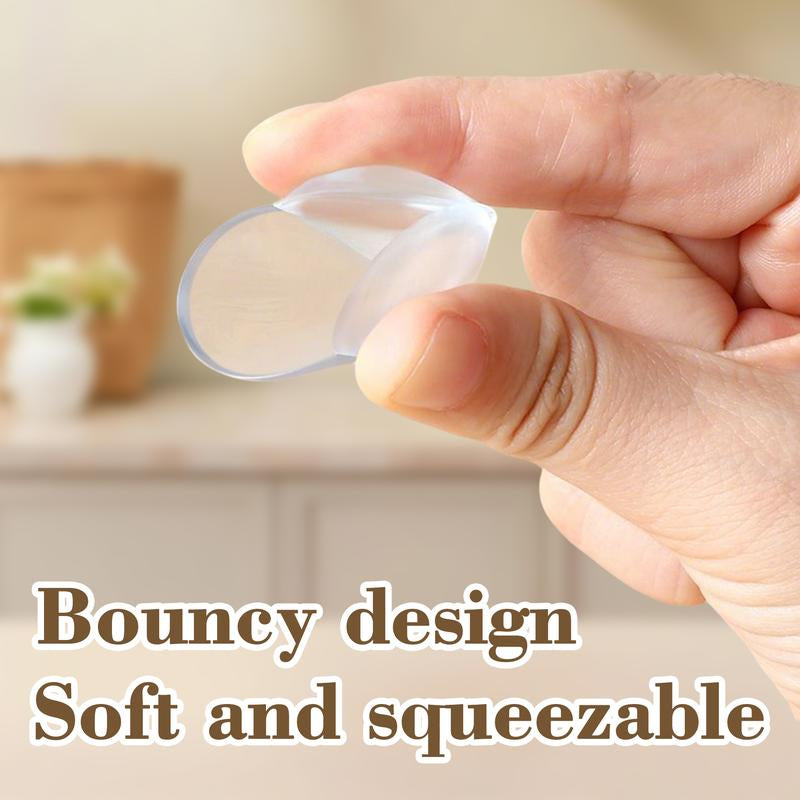 16 Counts Proofing Corner Protector, Clear Furniture Table Corner Safety Cushion, round Proof Bumper for Covering Sharp Furniture Edges
