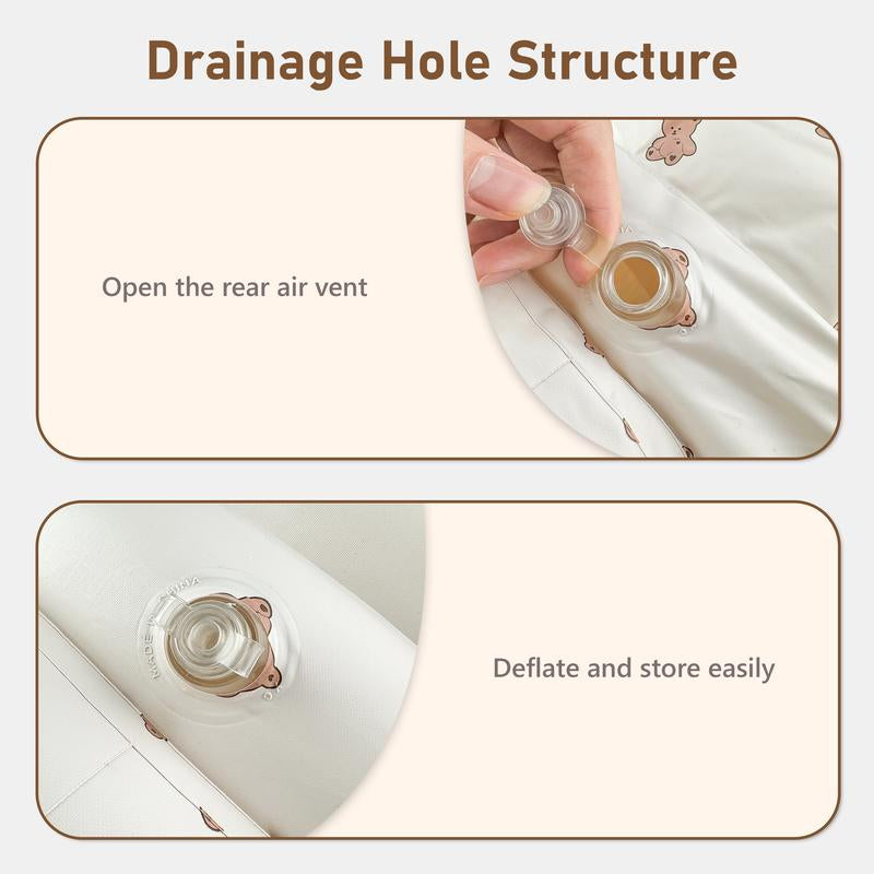 Inflatable Baby Seat 3+ Months, Built-In Air Pump Baby Seat for Kids, Toddler, Blow-Up Baby Chair with Back Support, Breathable Cover, Newborn Baby Essentials, Toddler Items, Baby Carrier Alternative, Baby Essentials & Baby Items