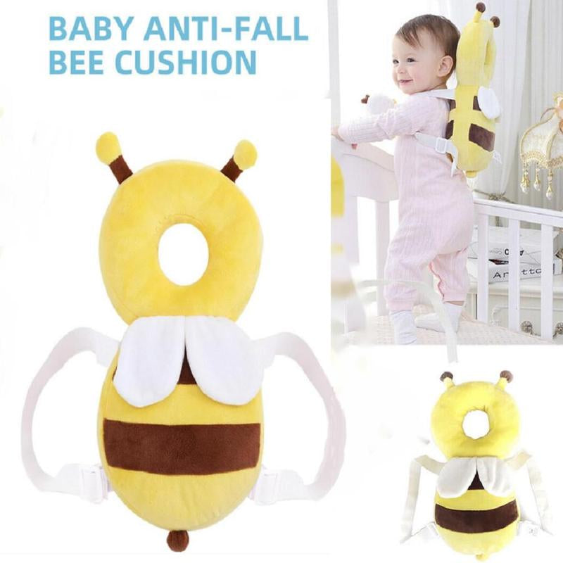 Cute Bee Design Baby Headrest Pillow, Breathable Baby Headrest Protective Pad, Baby Walking Headrest Pillow, Baby Travel Essentials