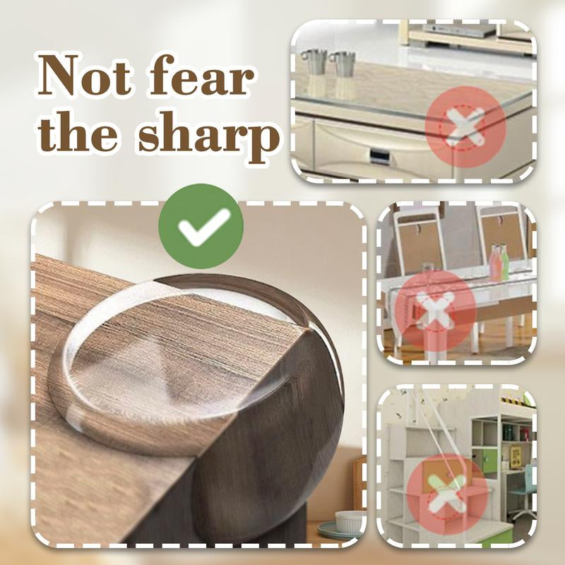 16 Counts Proofing Corner Protector, Clear Furniture Table Corner Safety Cushion, round Proof Bumper for Covering Sharp Furniture Edges